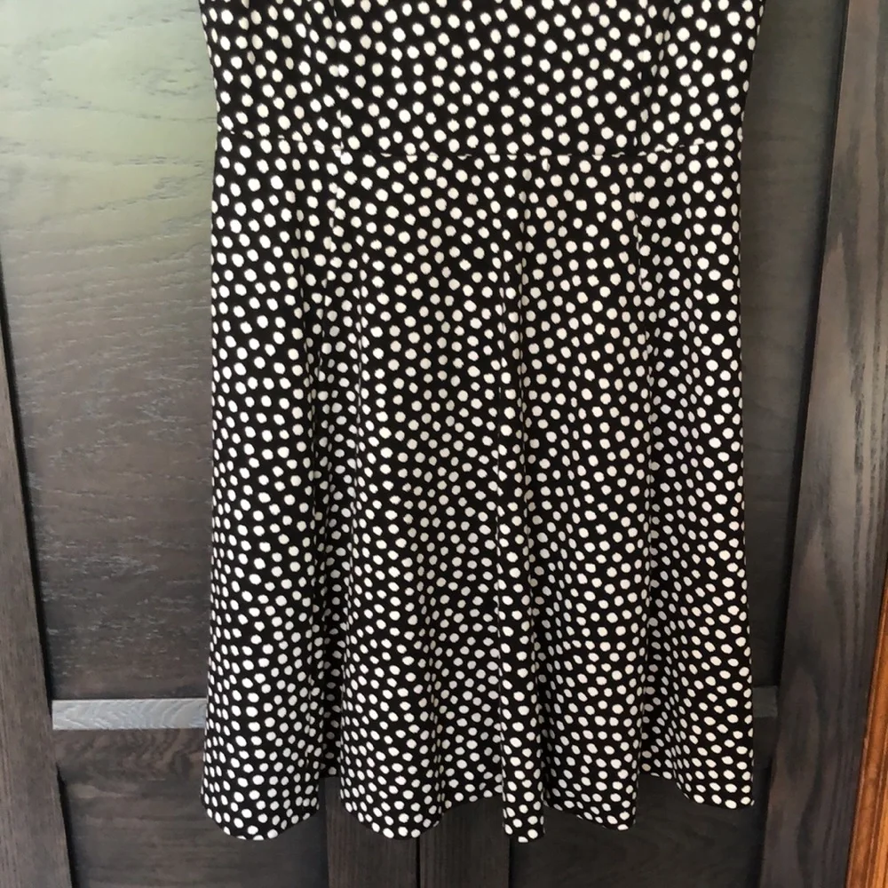 kate spade Black and White Polka Dot Midi Dress
